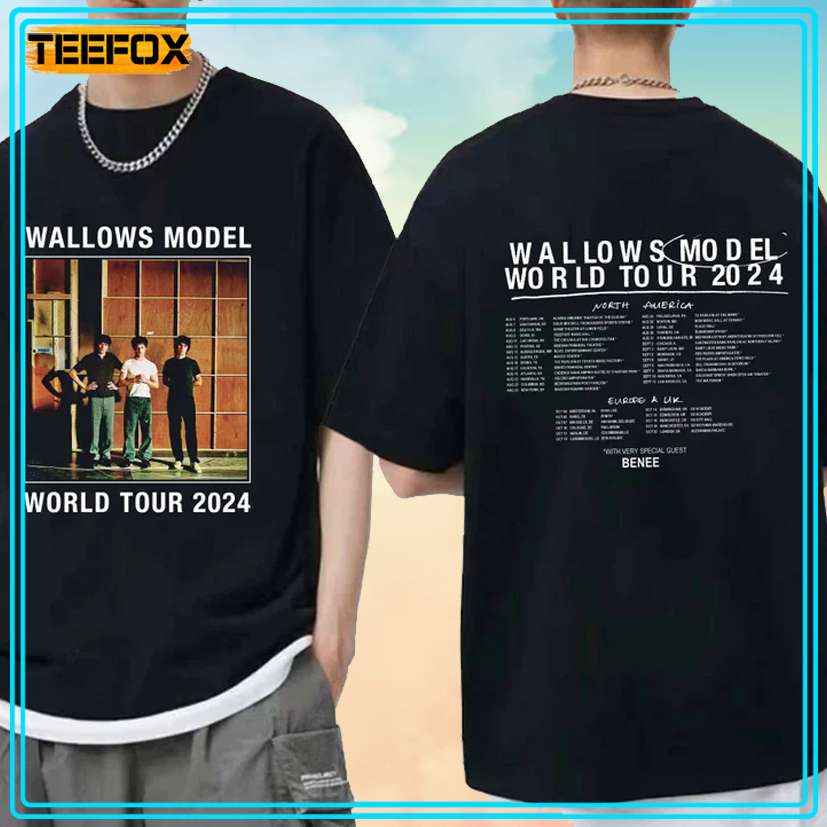 Wallows Model World Tour 2024 Concert T-Shirt