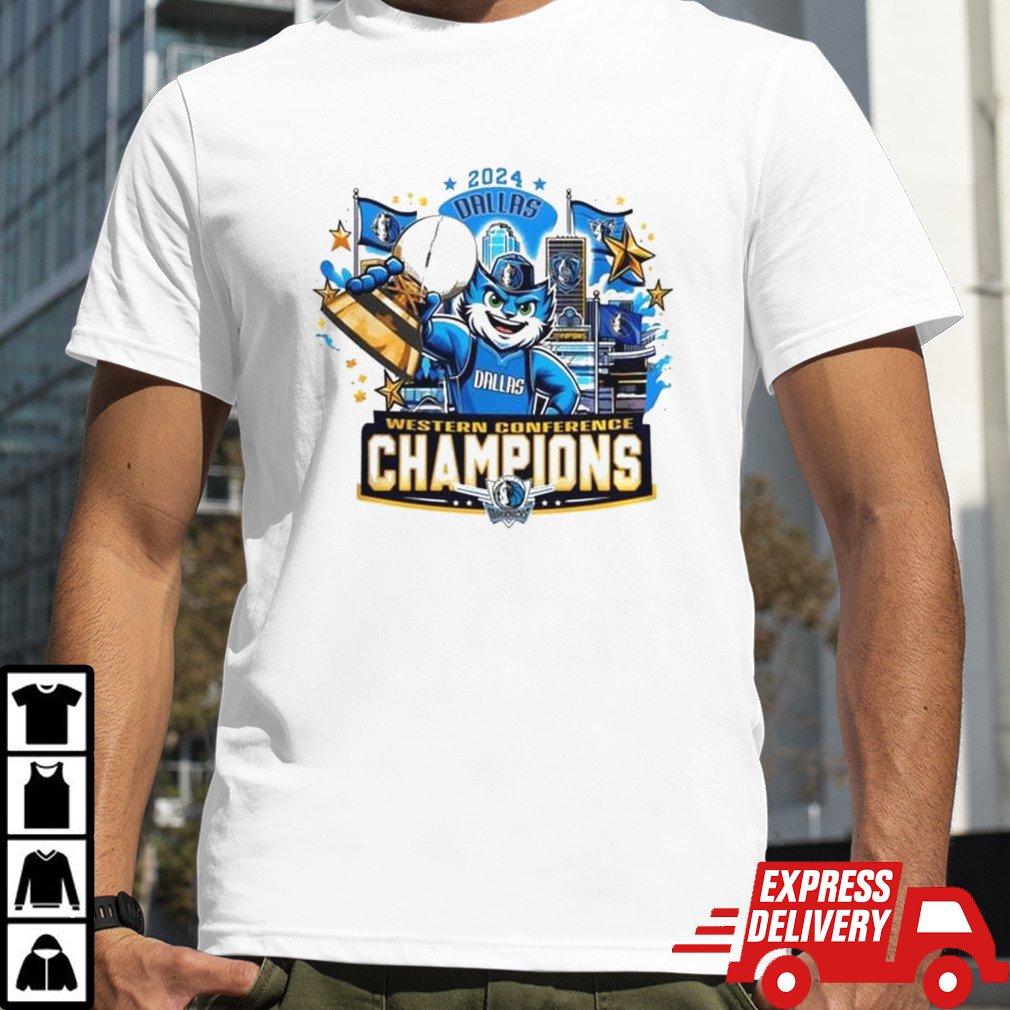 Western Conference Finals Champions Dallas Mavericks Mascot 2024 T-shirt