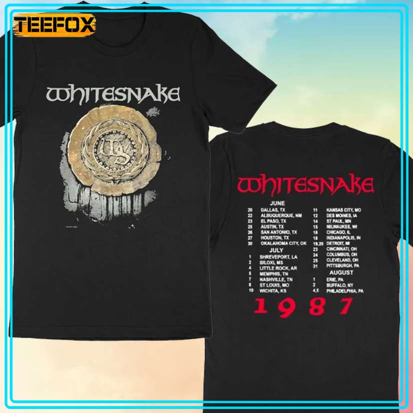 Whitesnake Tour 1987 T-Shirt