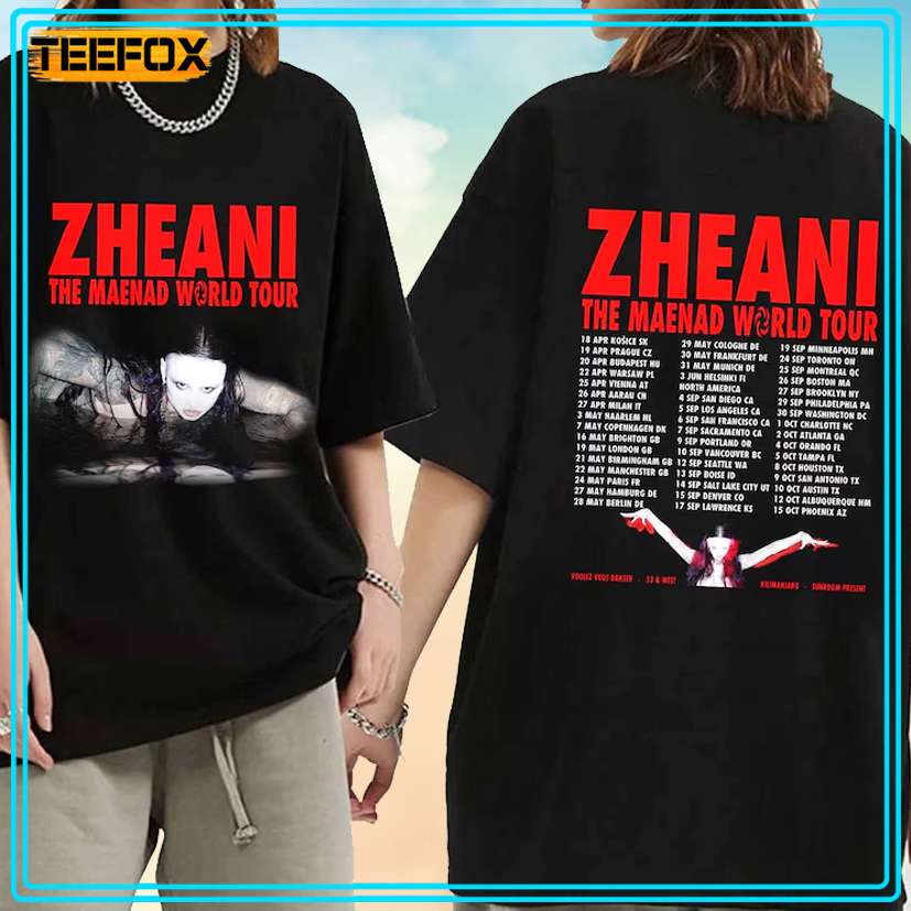 Zheani The Maenad World Tour 2024 Concert Music T-Shirt