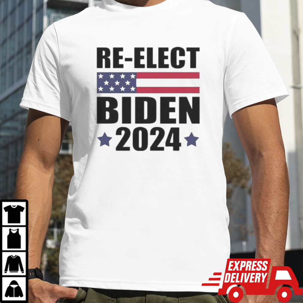 Awesome Re elect Biden American Flag Pro Biden 2024 Election Shirt