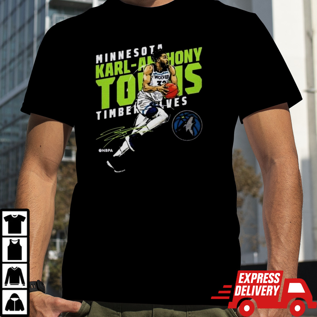 Karl-Anthony Towns Minnesota Timberwolves Slant Shirt