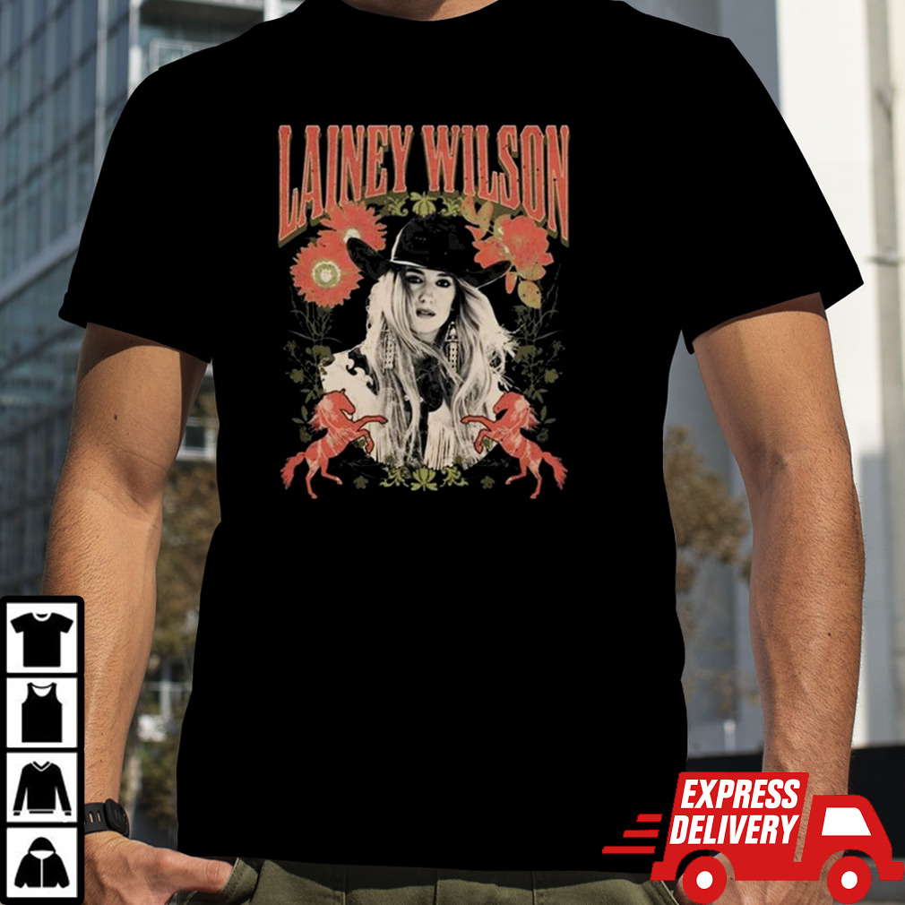 Lainey Wilson Floral Portrait Tour T-shirt