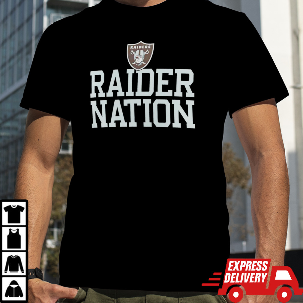 Las Vegas Raiders raider nation slogan shirt