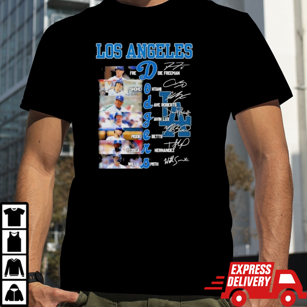 Los Angeles Dodgers Team Players 2024 Signatures Shirt