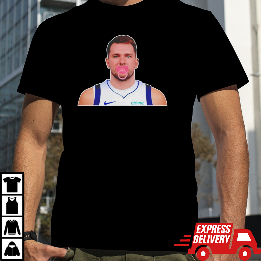 Luka Doncic with soft bodied baby shirt