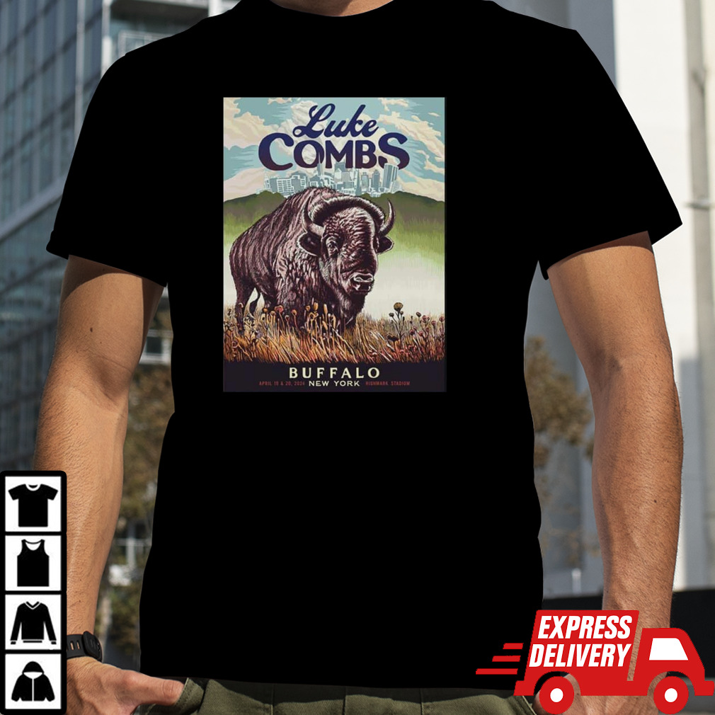 Luke Combs Buffalo April 19 2024 New York Highmark Stadium T-Shirt