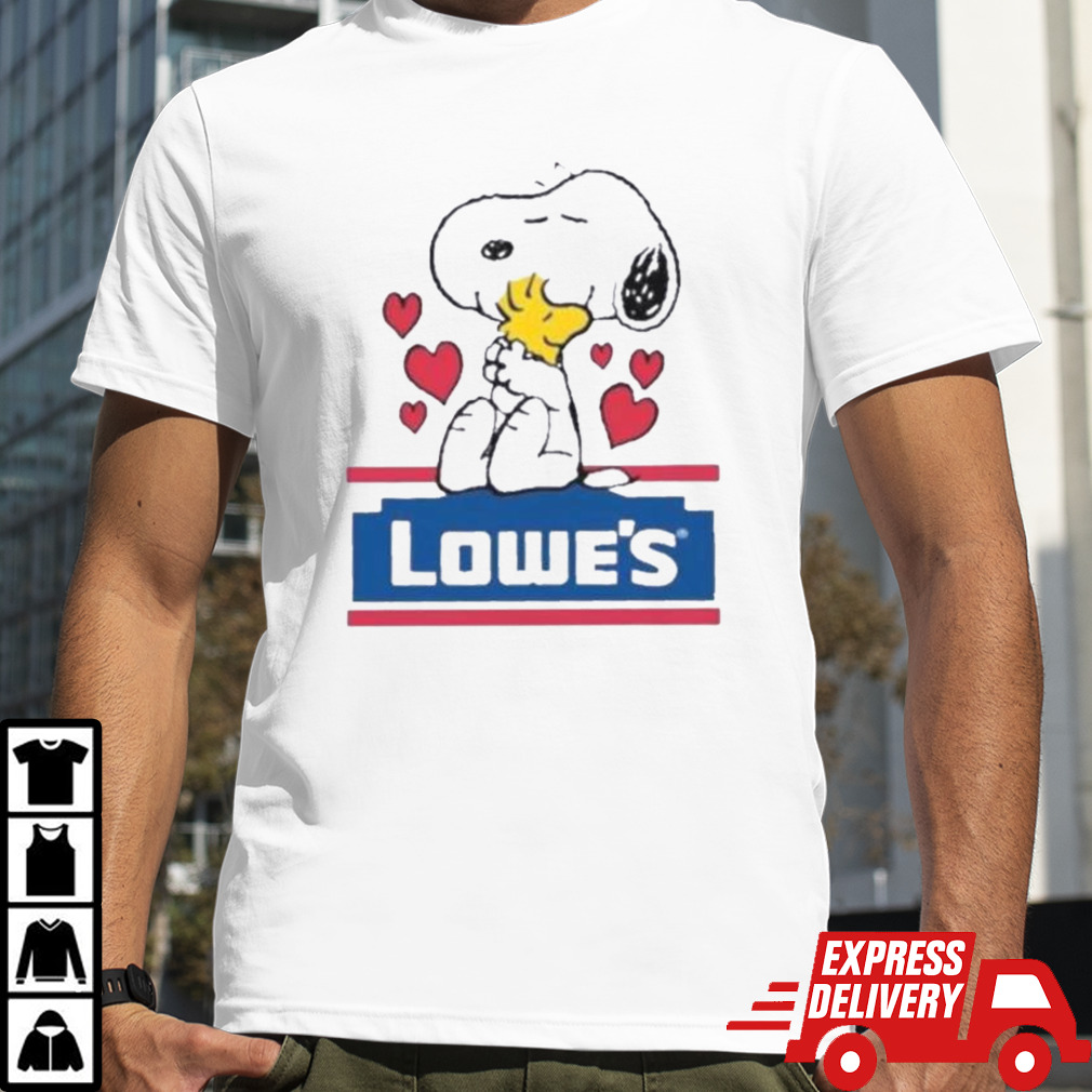 Snoopy And Woodstock Loves Lowe’s Logo shirt