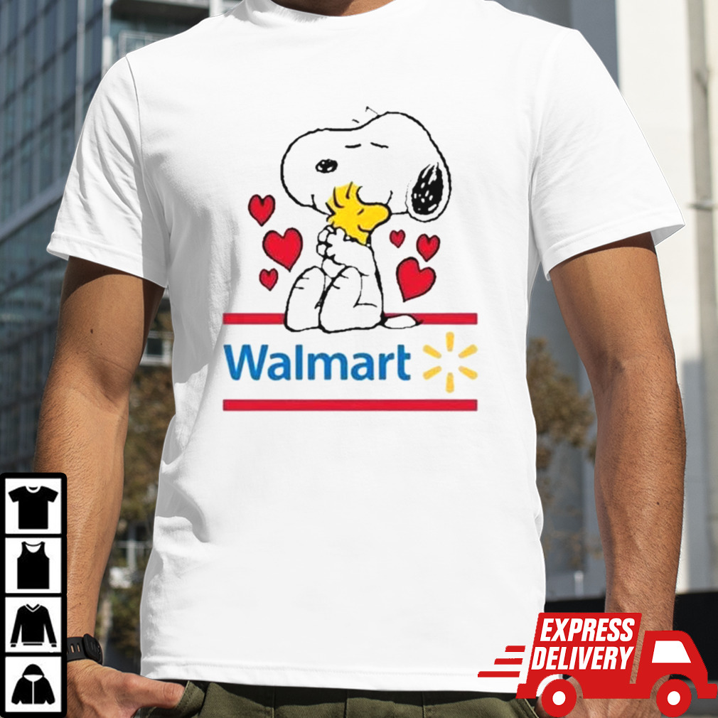 Snoopy And Woodstock Loves Walmart Logo shirt