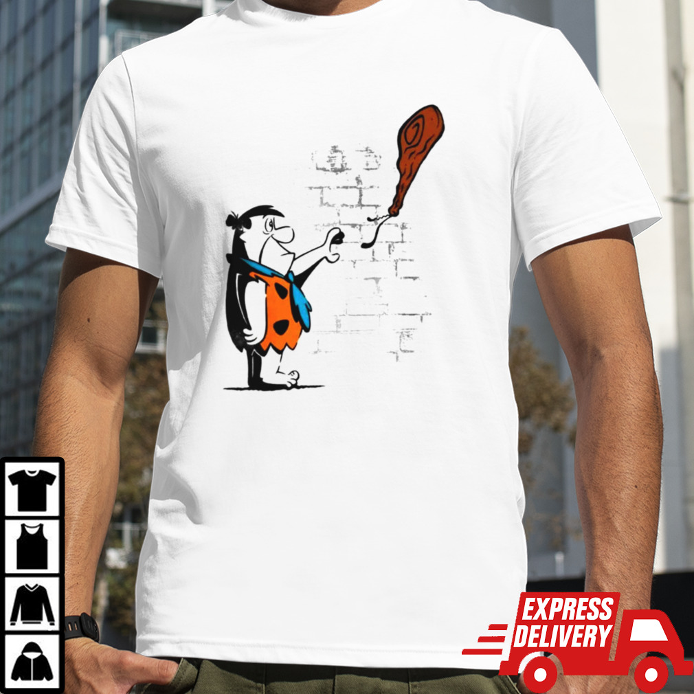 Fred Flintstone Banksy’s Balloon Girl shirt