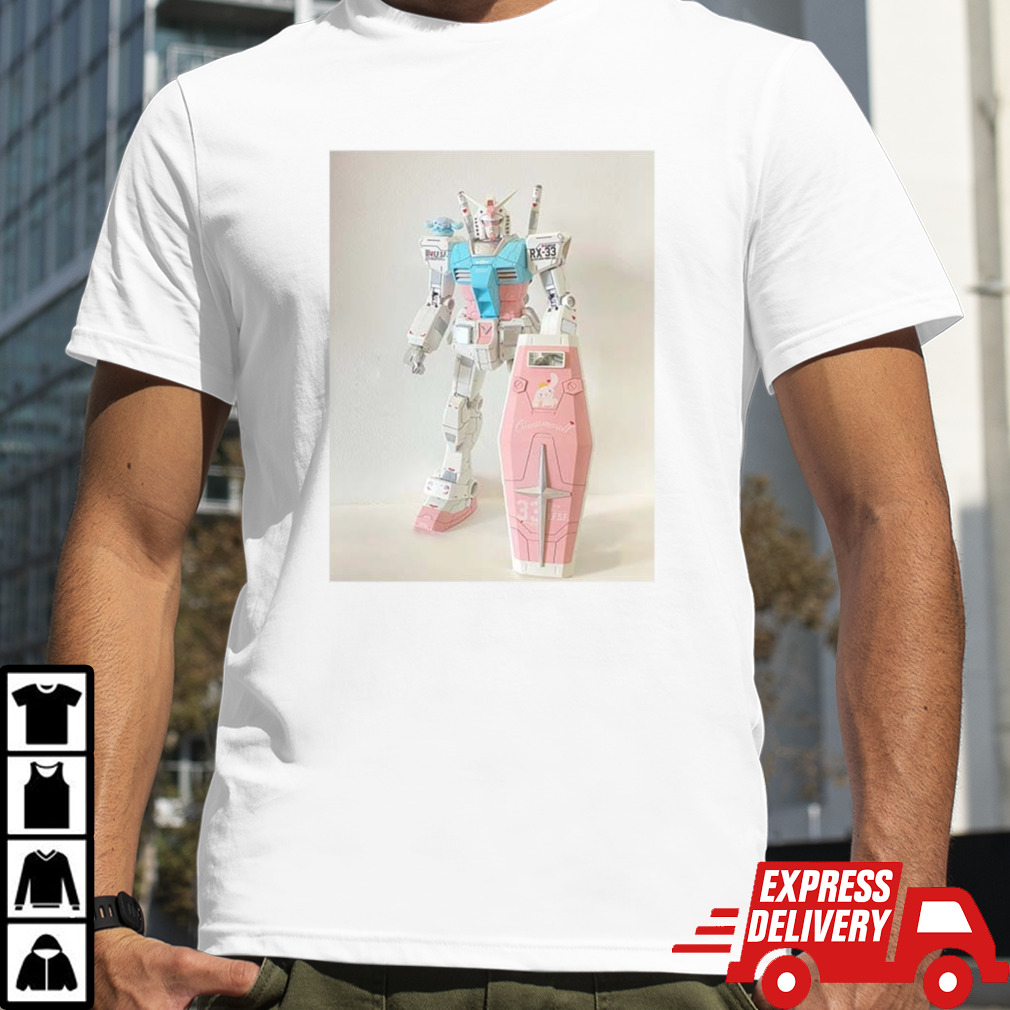 Gundam x Cinnamoroll 2024 shirt