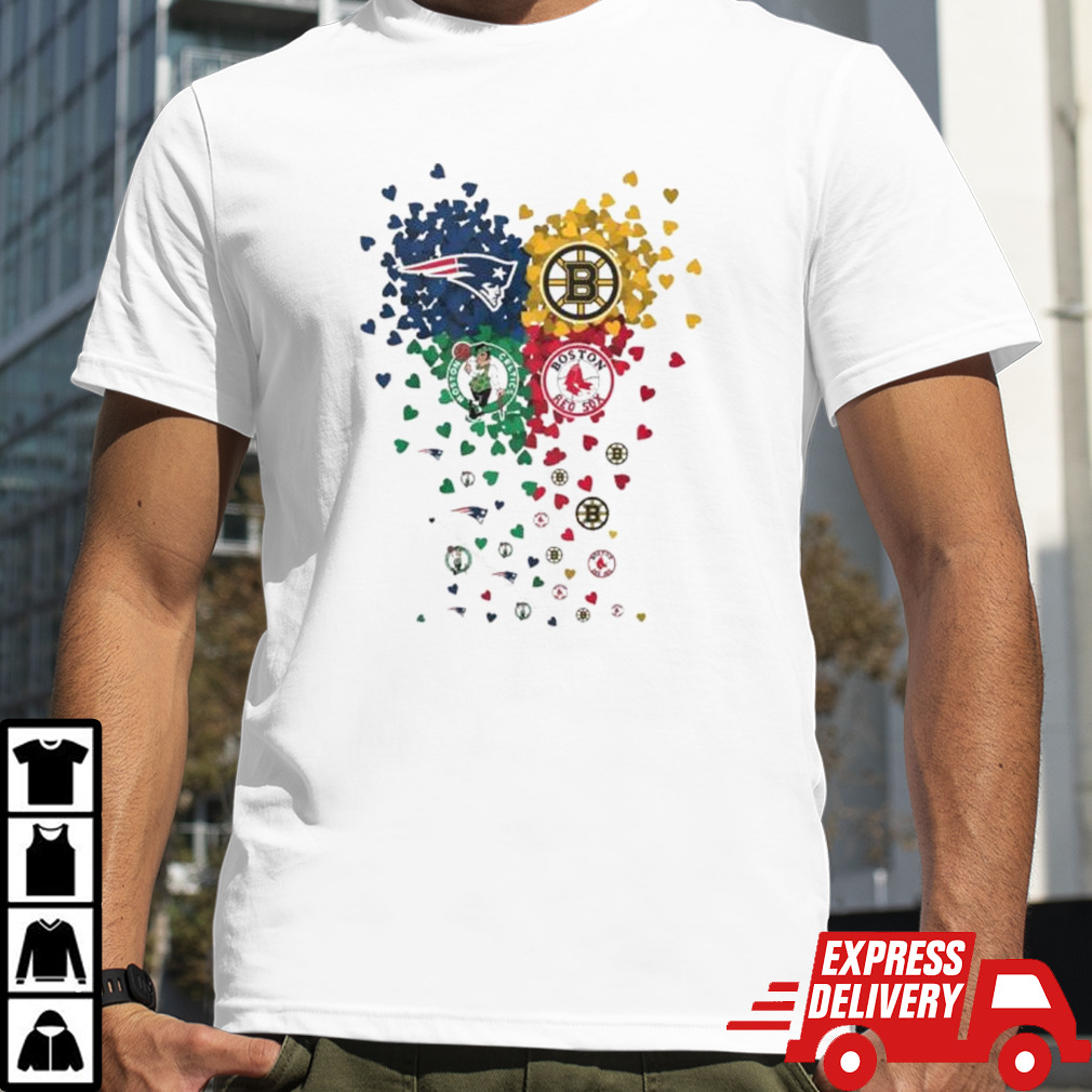 Heart Boston Sports Teams Logo 2024 Shirt