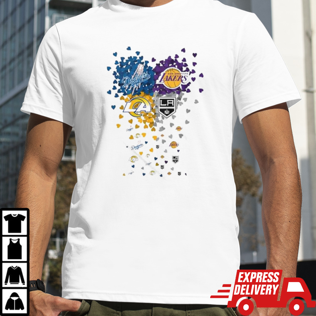 Heart Los Angeles Sports Teams Logo Shirt