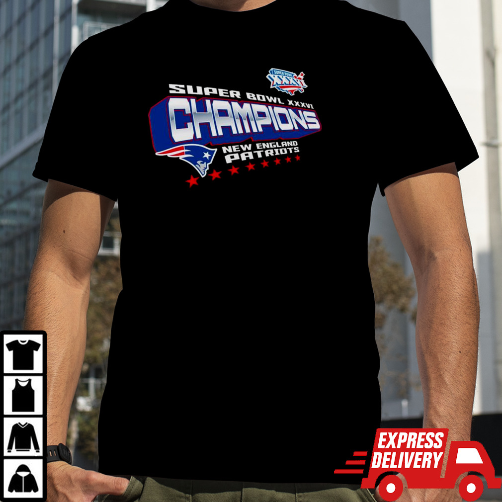 New England Patriots Super Bowl XXXVI Champions shirt