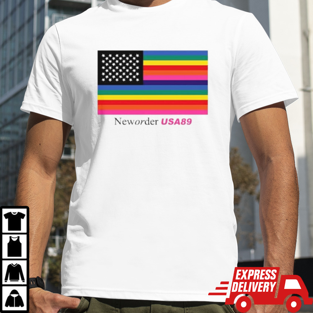 New Order USA 89 Pride Flag T Shirt