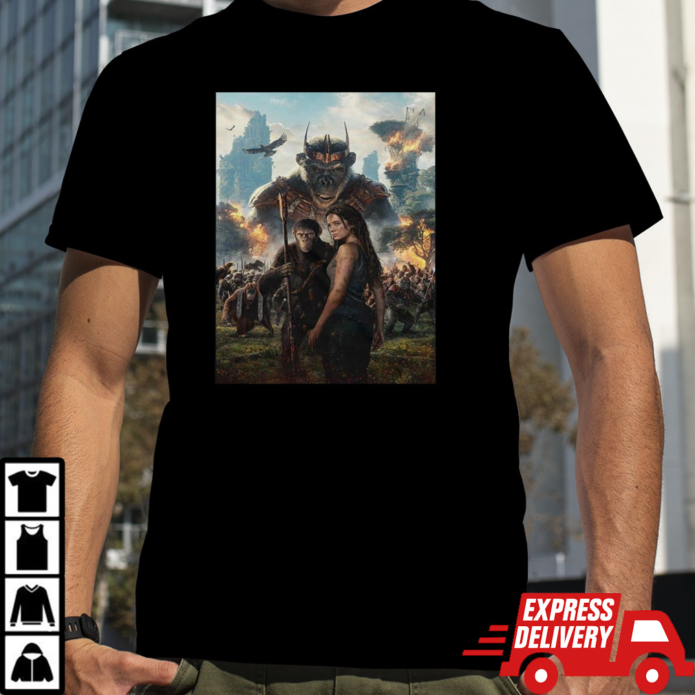 New Poster For Kingdom Of The Planet Of The Apes T-Shirt