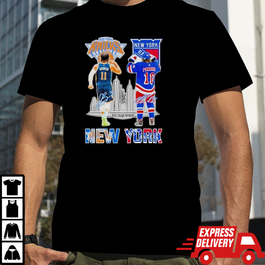 New York City Artemi Panarin New York Rangers And Jalen Brunson New York Knicks Signatures shirt