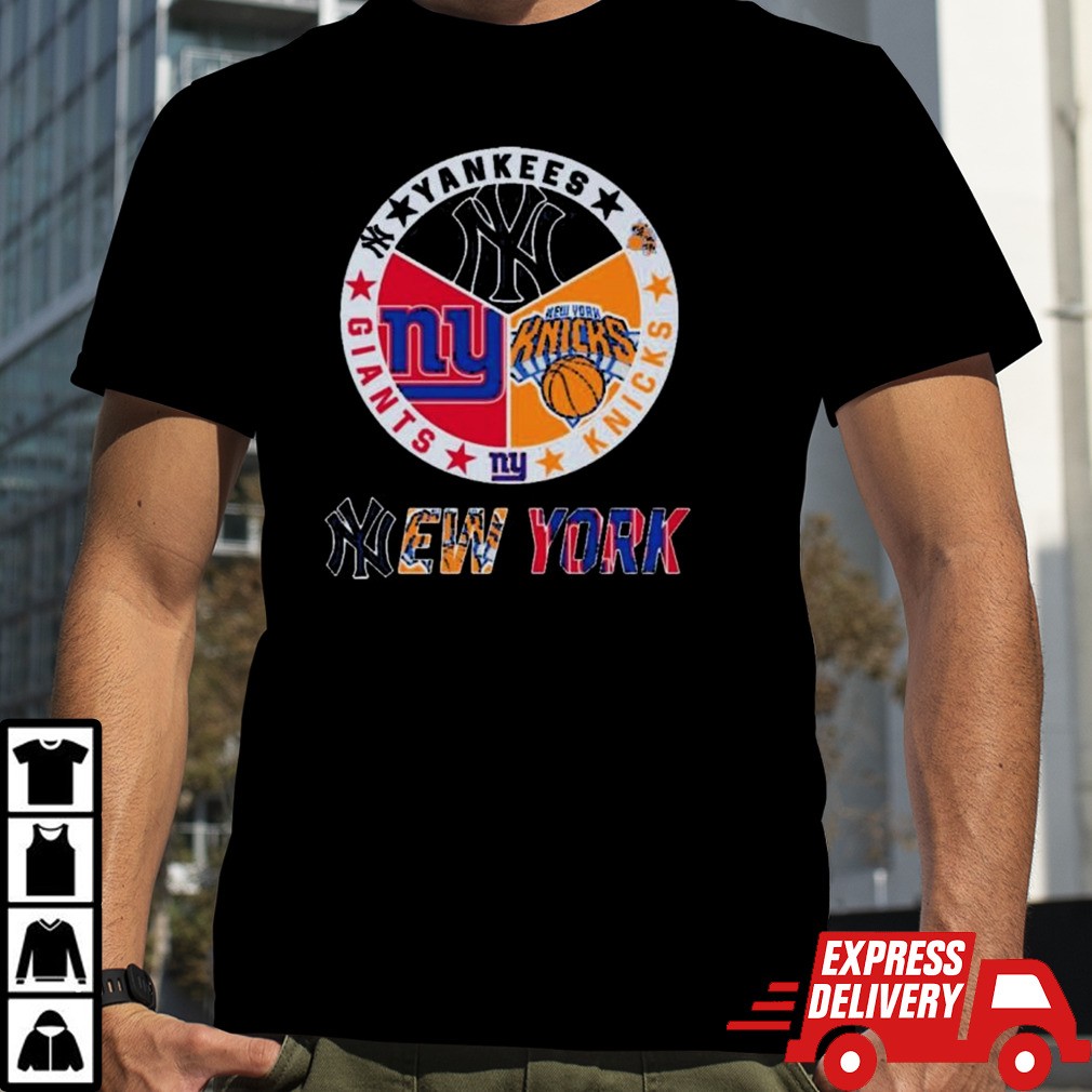 New York Sports Team Yankees, Knicks And Giants 2024 Logo shirt