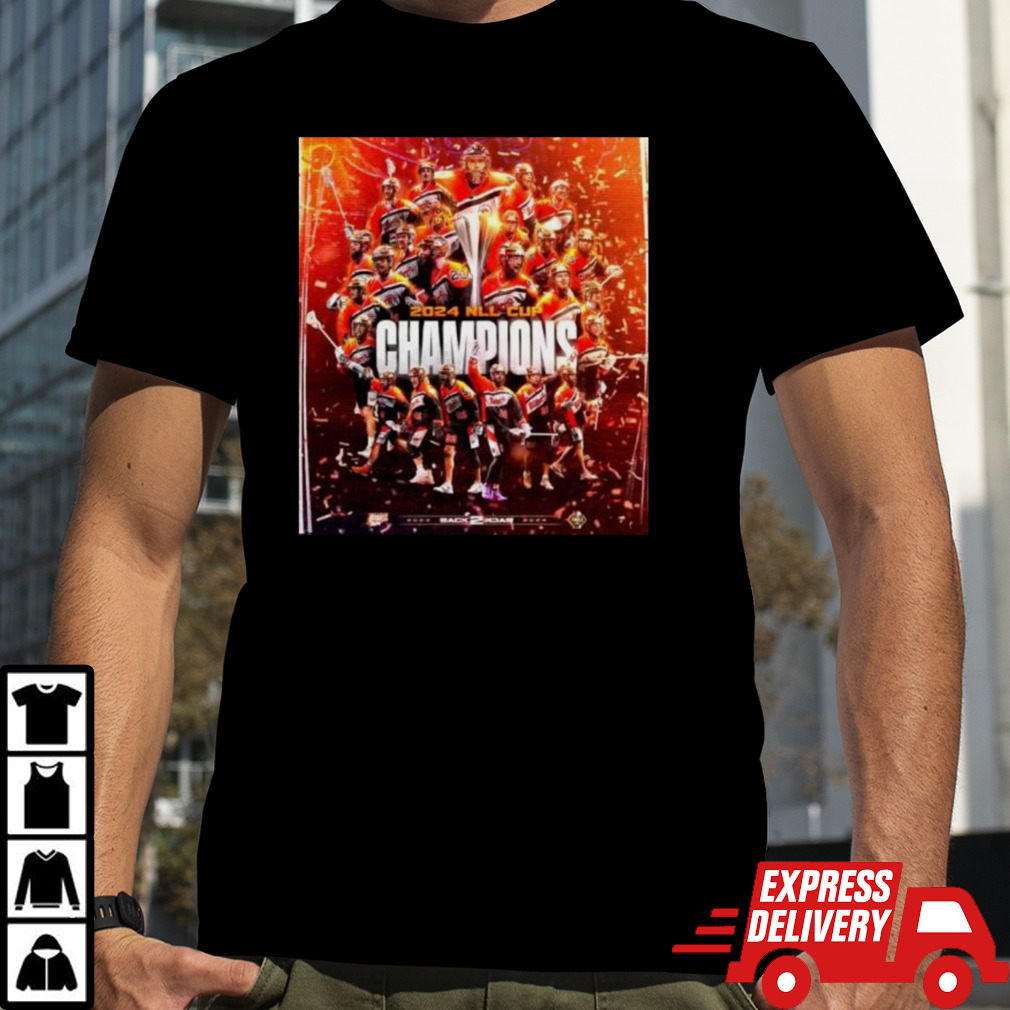 Official Buffalo Bandits Team 2024 NLL Cup Champions Back 2 Back Shirt