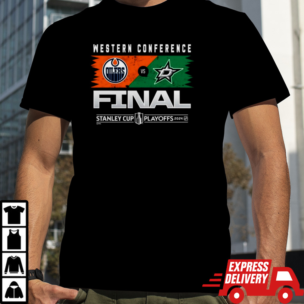 Official Dallas Stars vs. Edmonton Oilers 2024 Western Conference Finals T-Shirt