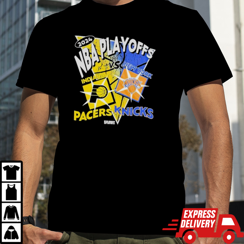 Official Indiana Pacers Vs New York Knicks 2024 NBA Playoffs Matchup T-shirt