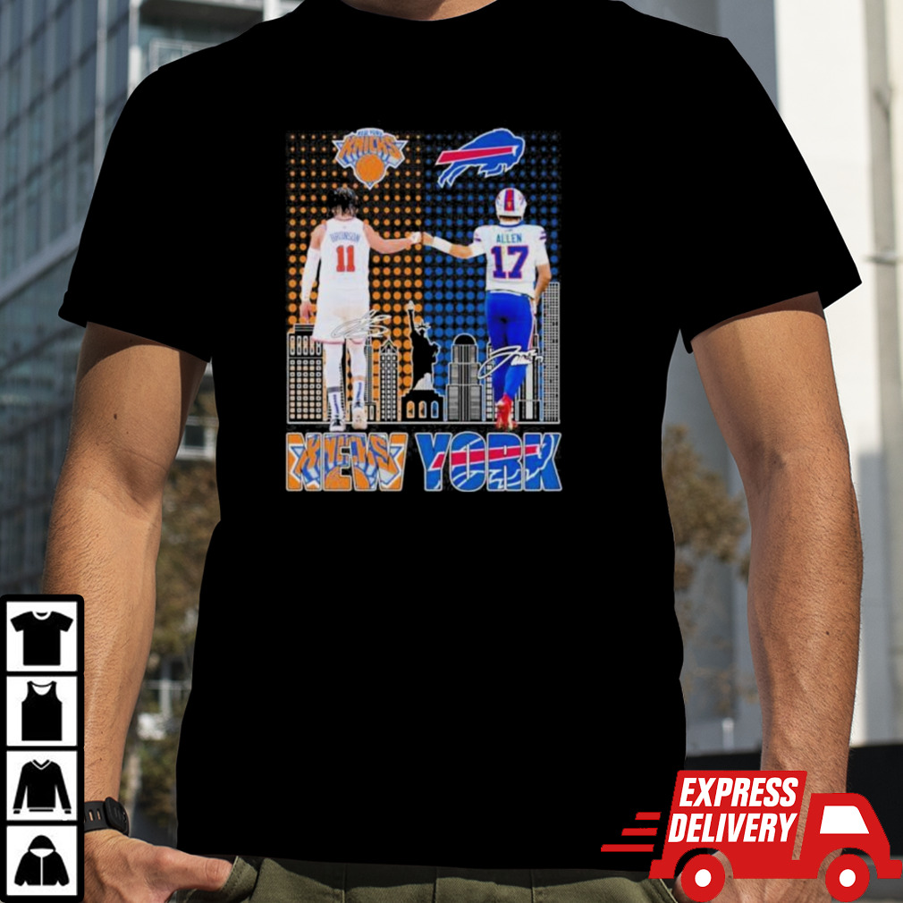 Official Jalen Brunson New York Knicks And Josh Allen Buffalo Bills Shirt