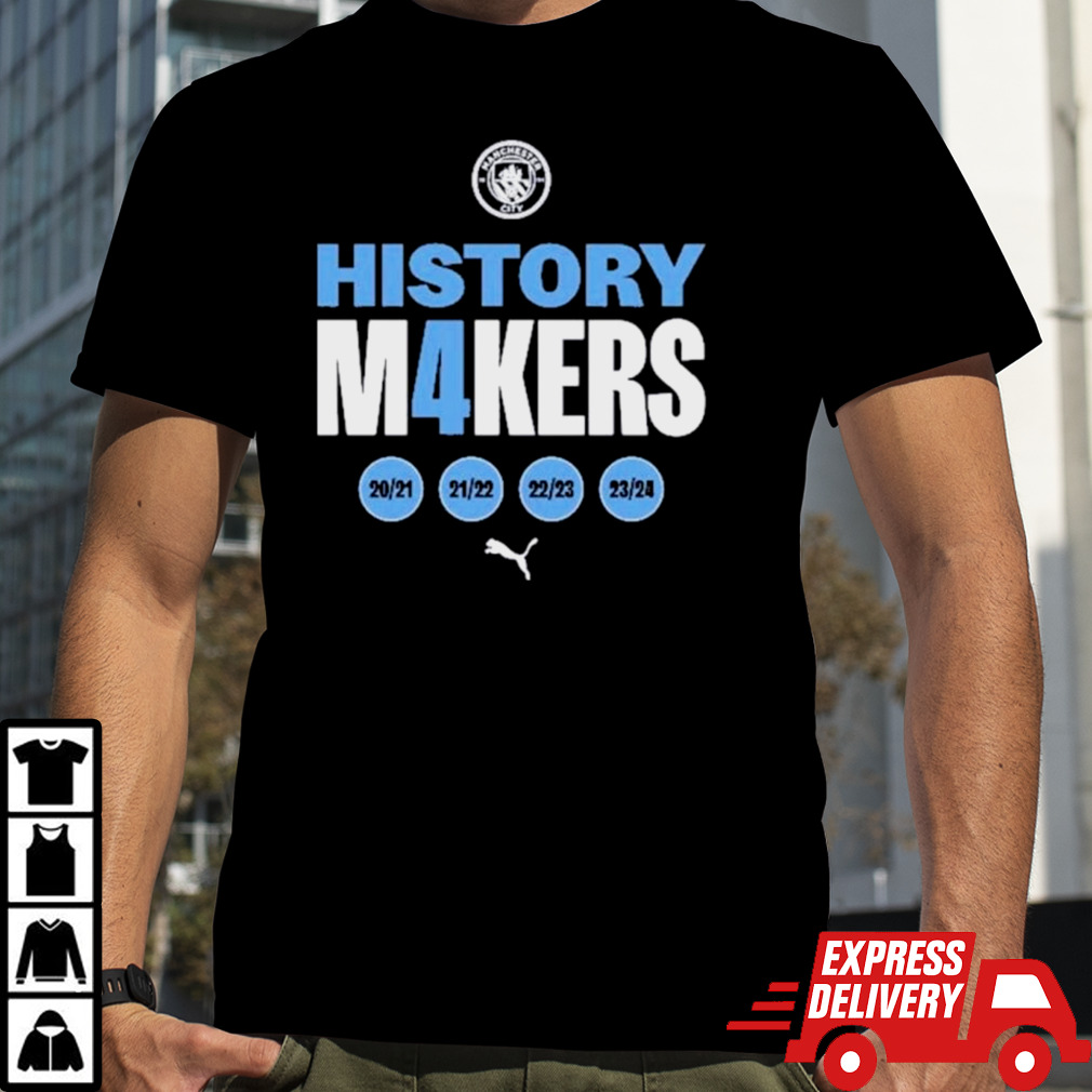 Official Manchester City EPL Winner History M4KERS Shirt