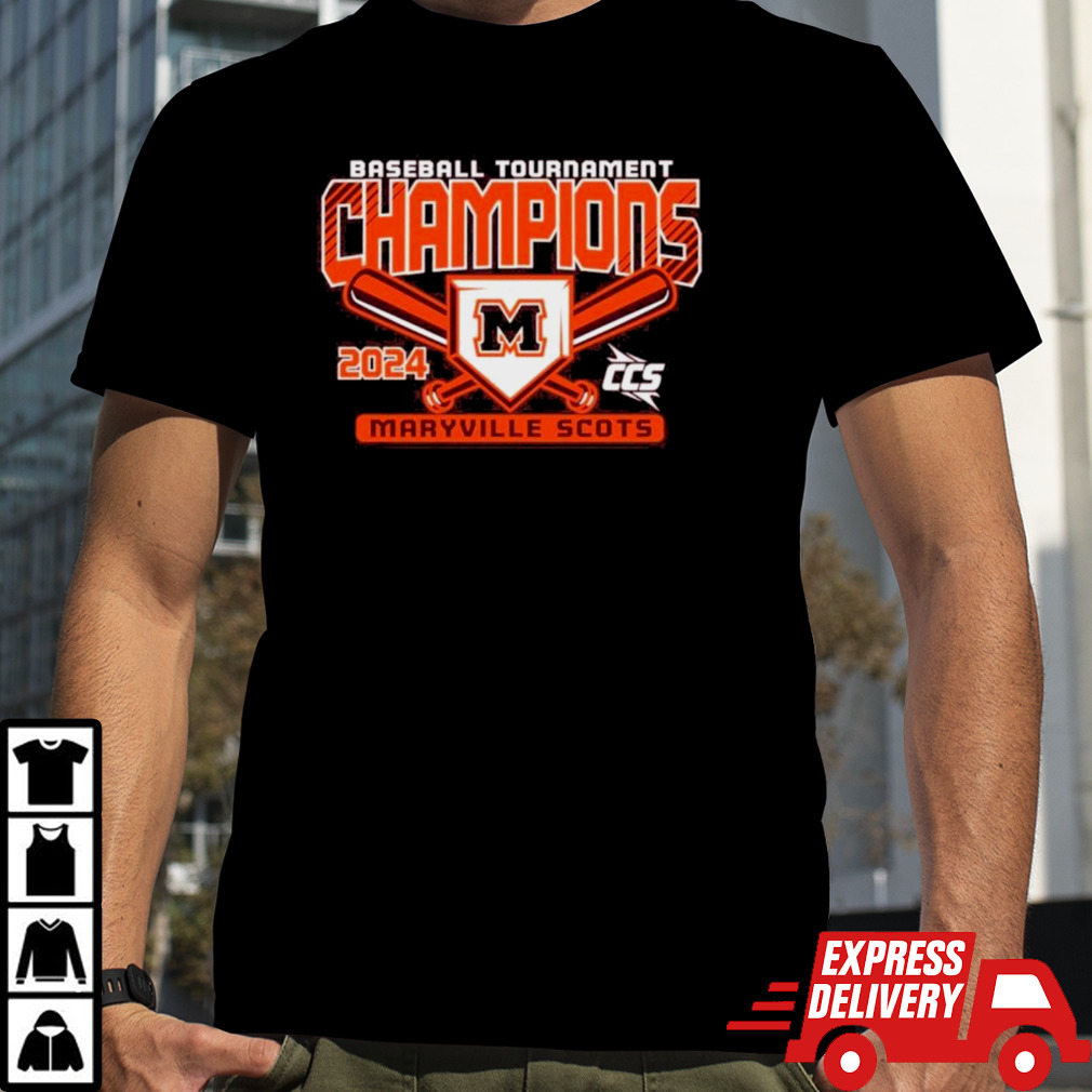 Official Maryville Scots 2024 CCS Baseball Tournament Champions T-Shirt