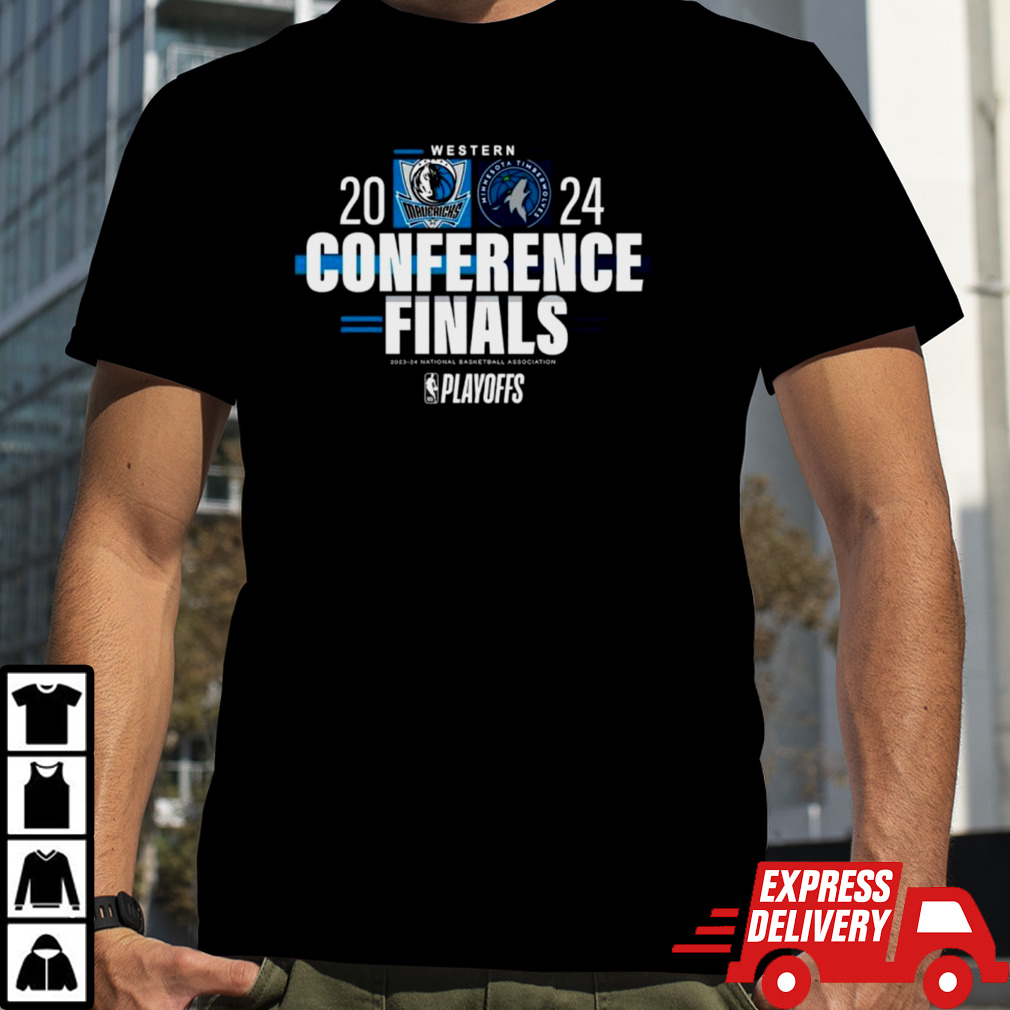 Official Minnesota Timberwolves Vs Dallas Mavericks 2024 NBA Western Conference Finals Matchup Shirt