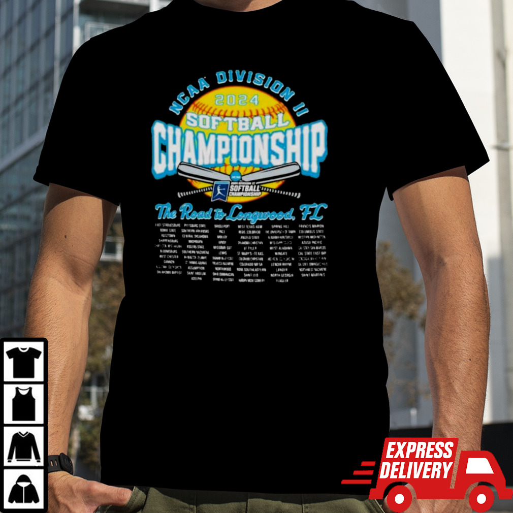 Official NCAA Division II Softball Championship 2024 The Road To Longwood, FL shirt