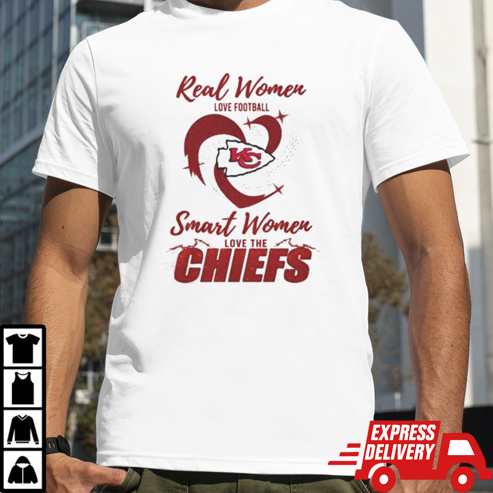 Real Women Love Football Smart Women Love The Kansas City Chiefs 2024 – Perfect Gift For Fans Shirt