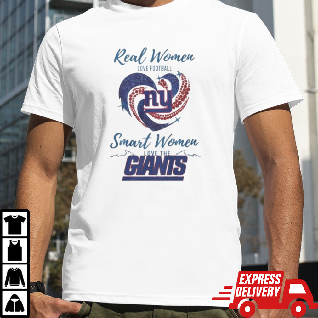 Real Women Love Football Smart Women Love The New York Giants 2024 – Perfect Gift For Fans Shirt