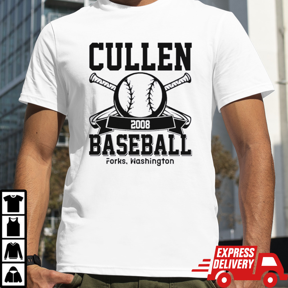 Cullen Baseball Forks Washington Cullen Baseball Team Twilight shirt