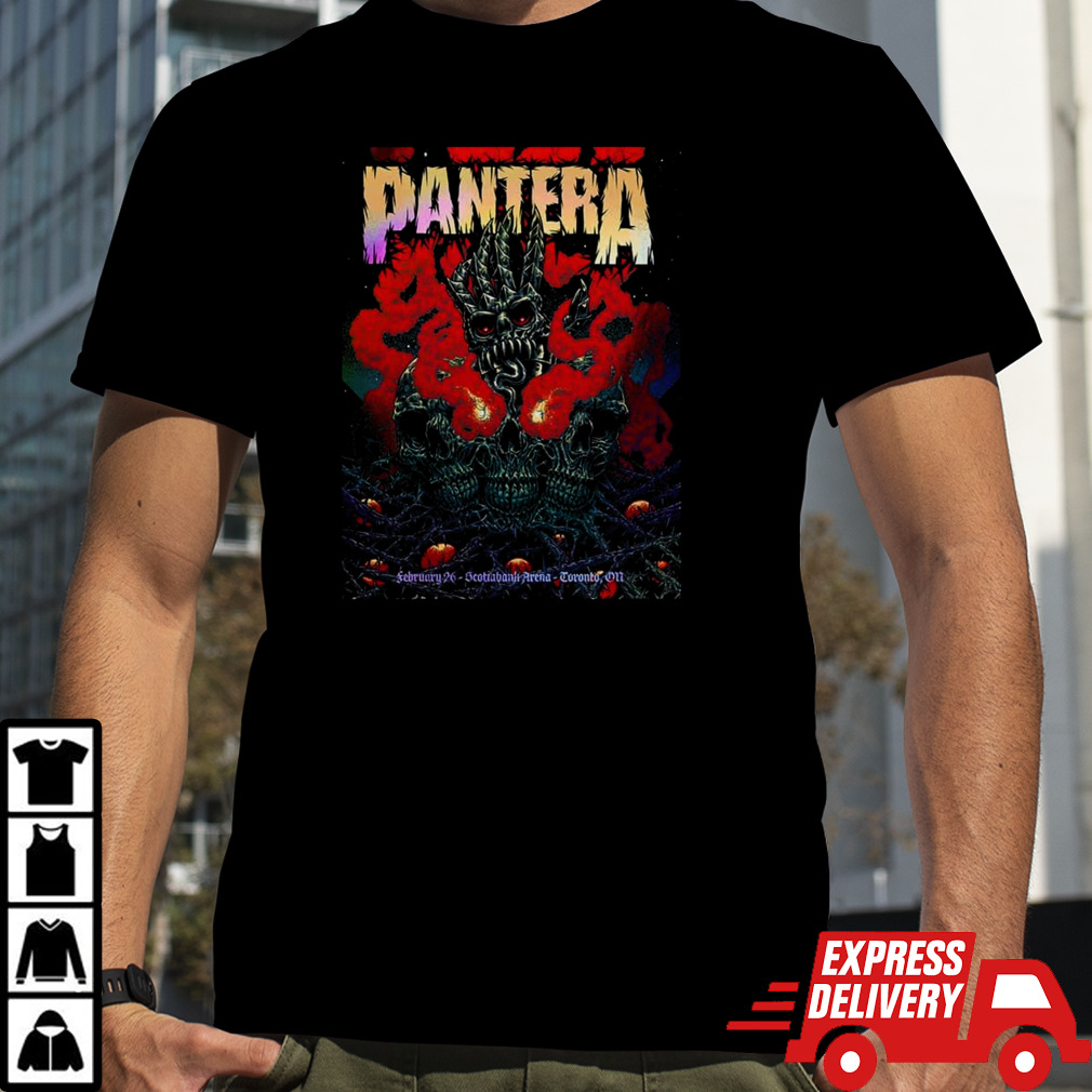 Pantera Toronto February 26 2024 Rainbow Foil Scotiabank Arena T-Shirt