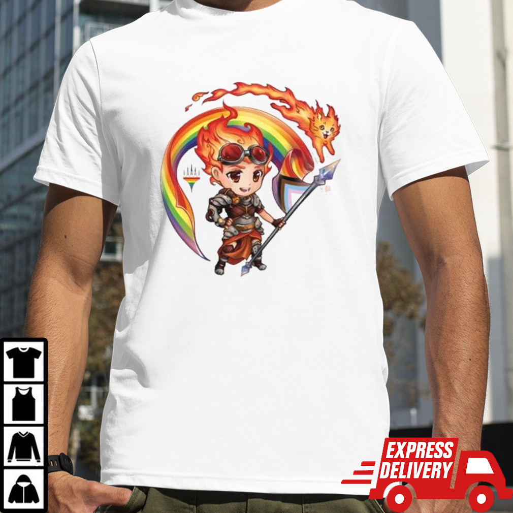 Wizard Magic Pride June 2024 Chandra and Embercat Shirt