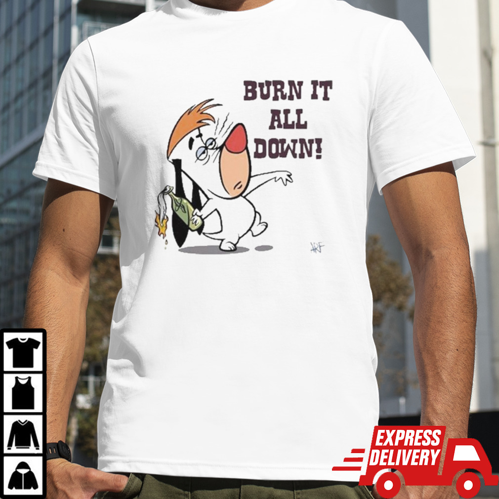 Burn It All Down Droopy Shirt