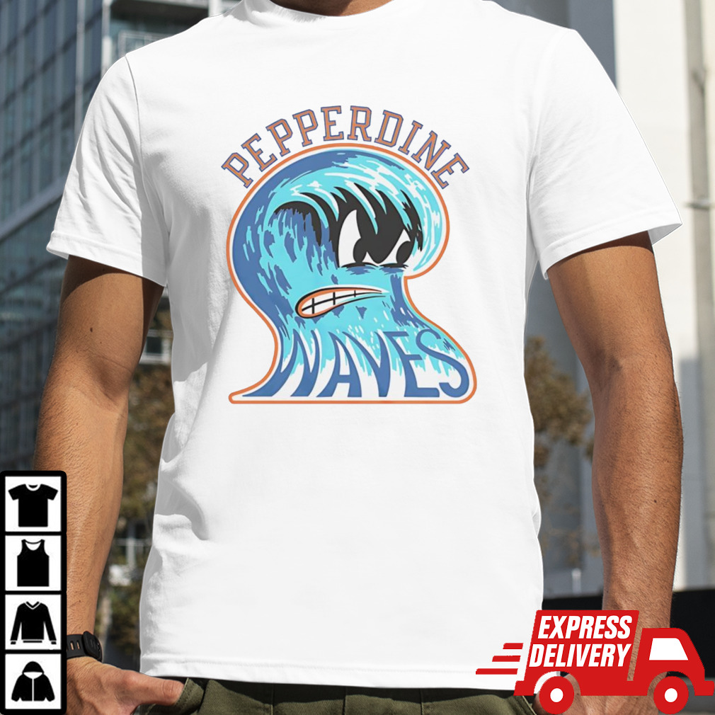 Pepperdine waves vintage angry wave shirt