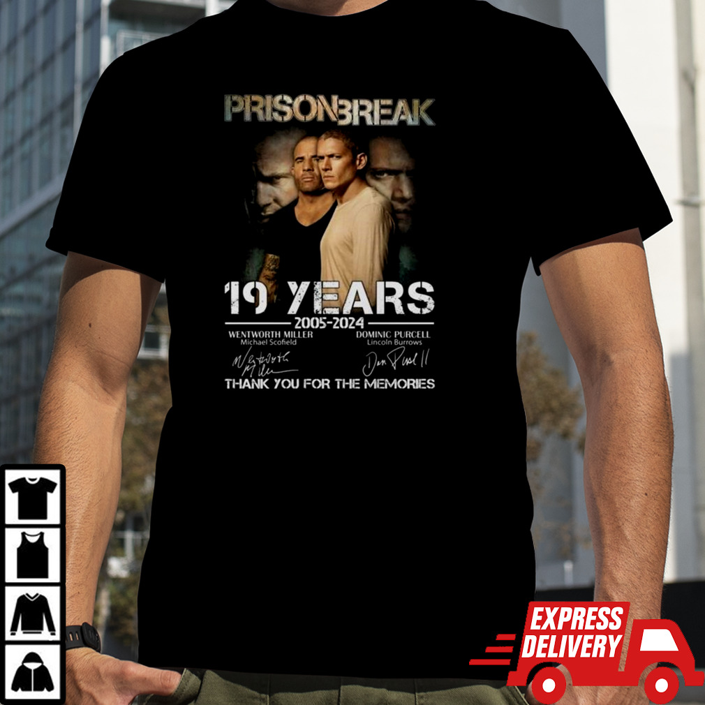 Prison Break 19 Years Of The Memories 2005-2024 Signatures Shirt