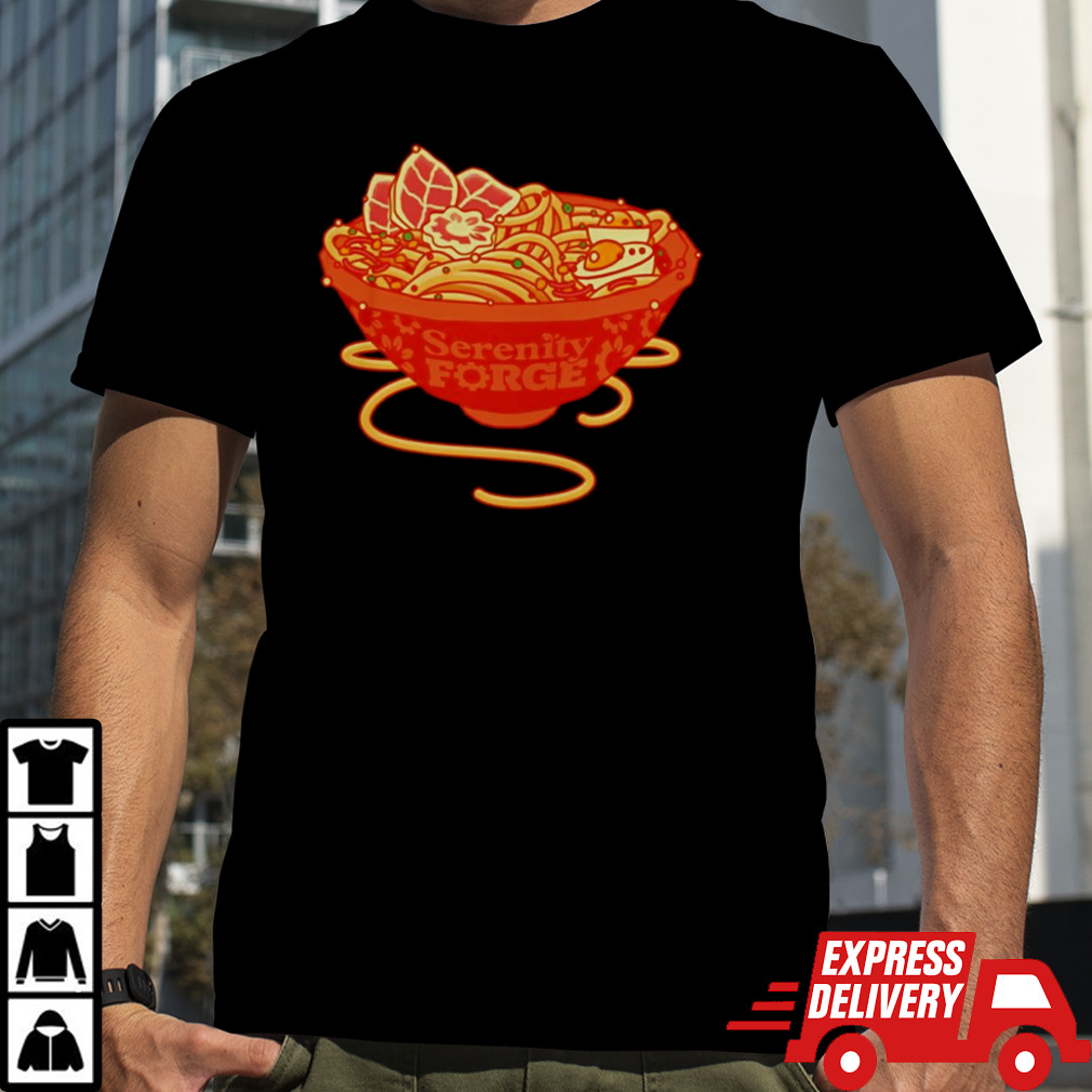 Serenity forge 10th anniversary ramen noodles shirt