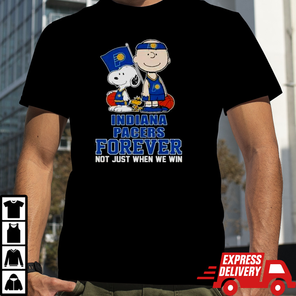 Snoopy Charlie Brown Support Indiana Pacers Forever Fan shirt