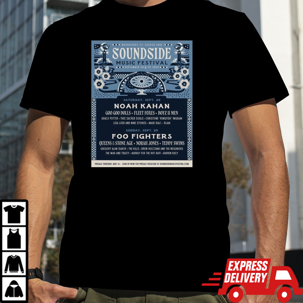 Soundside Music Festival 2024 Lineup Shirt