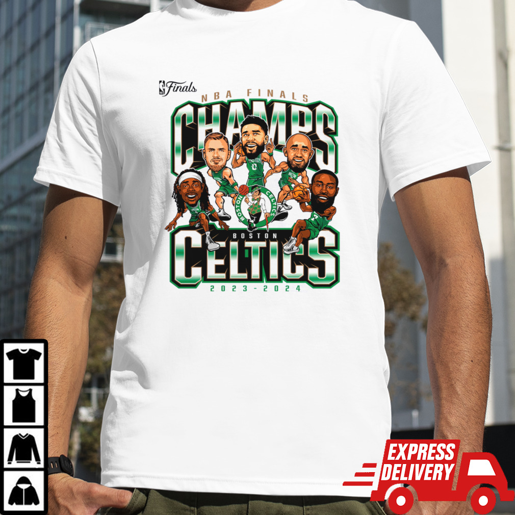 Boston Celtics Team Caricature 2024 NBA Finals Champions shirt