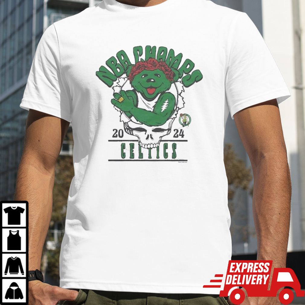 Grateful Dead Boston Celtics 2024 NBA Finals Champions Tri-Blend Shirt