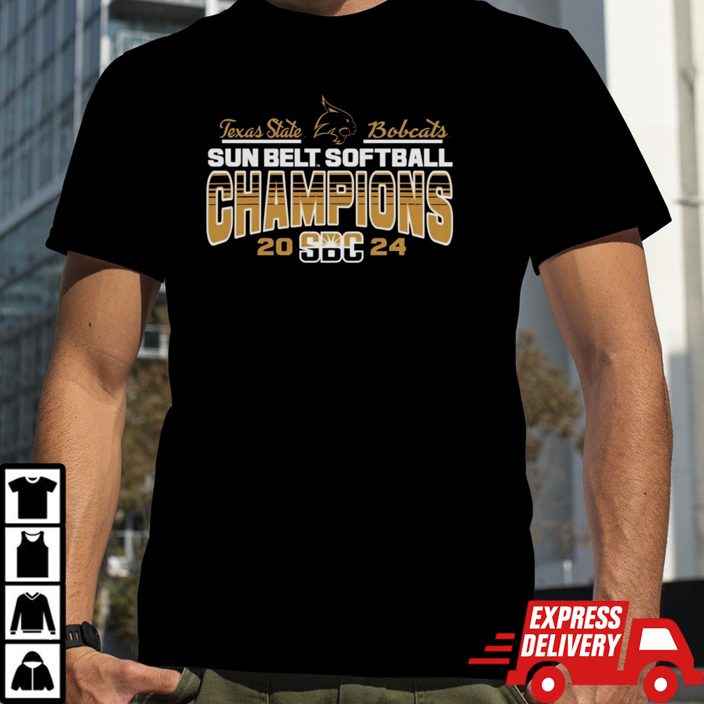 Texas State University Bobcats Softball 2024 Sun Belt Conference Champions shirt