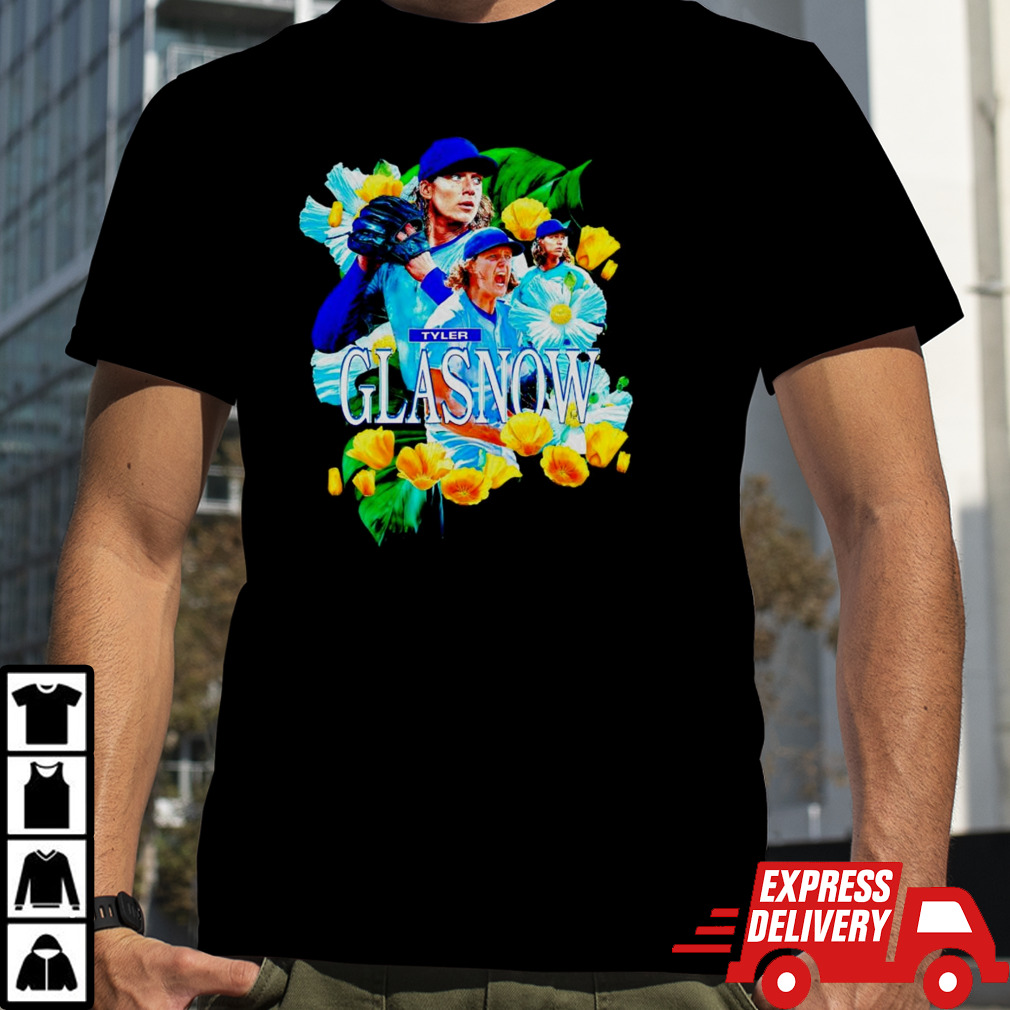 Tyler Glasnow Los Angeles Dodgers flowers shirt