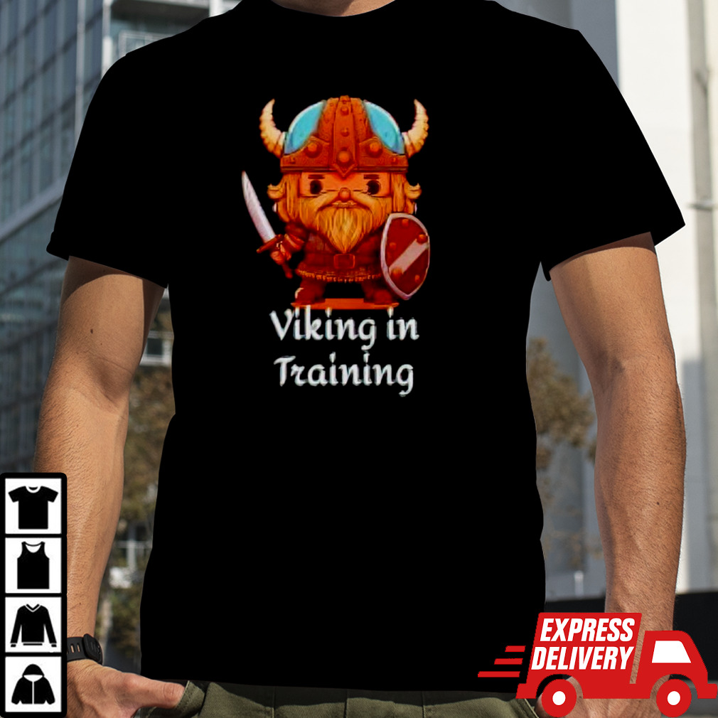 Viking in training shirt