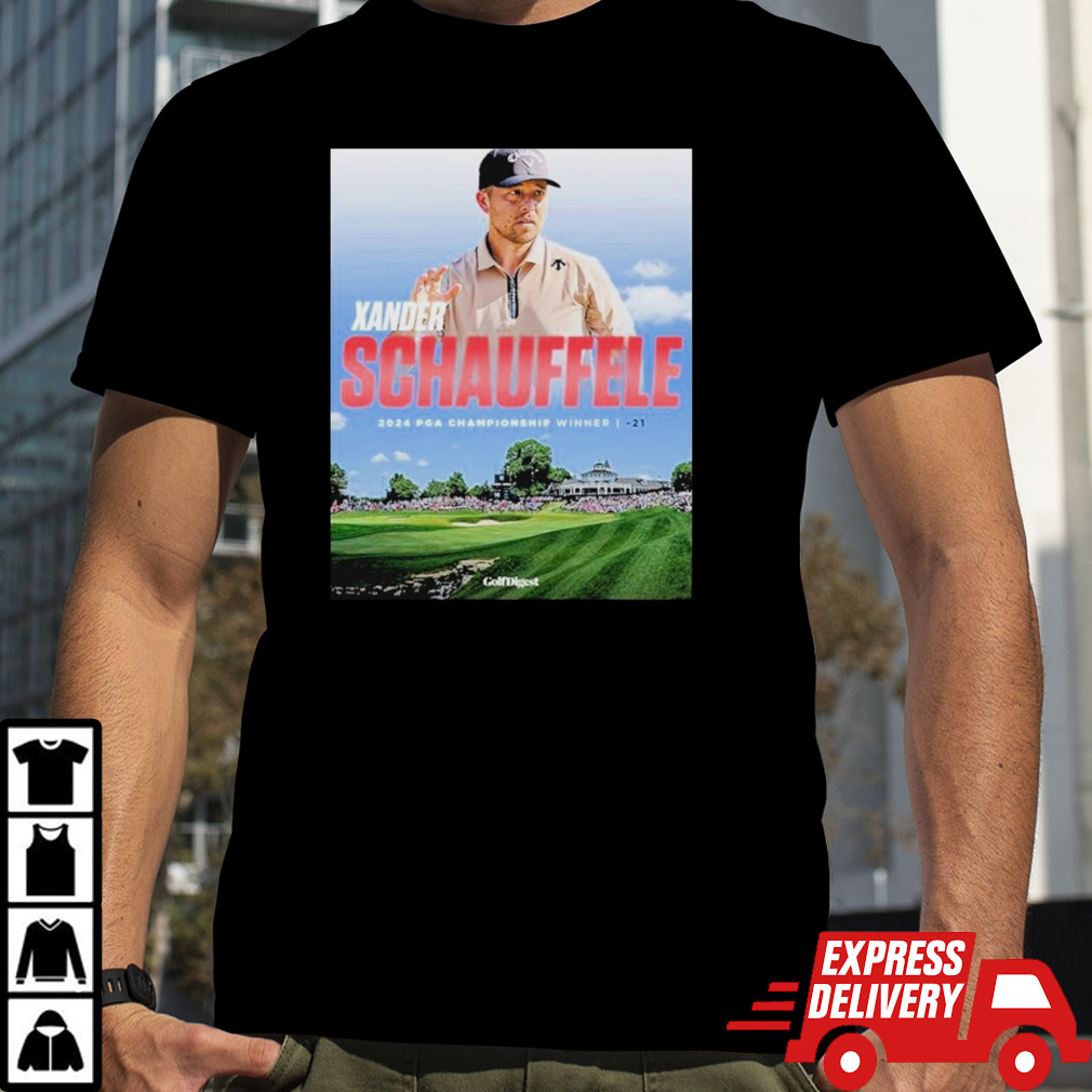 Xander Schauffele 2024 PGA Championship Winner Poster  shirt