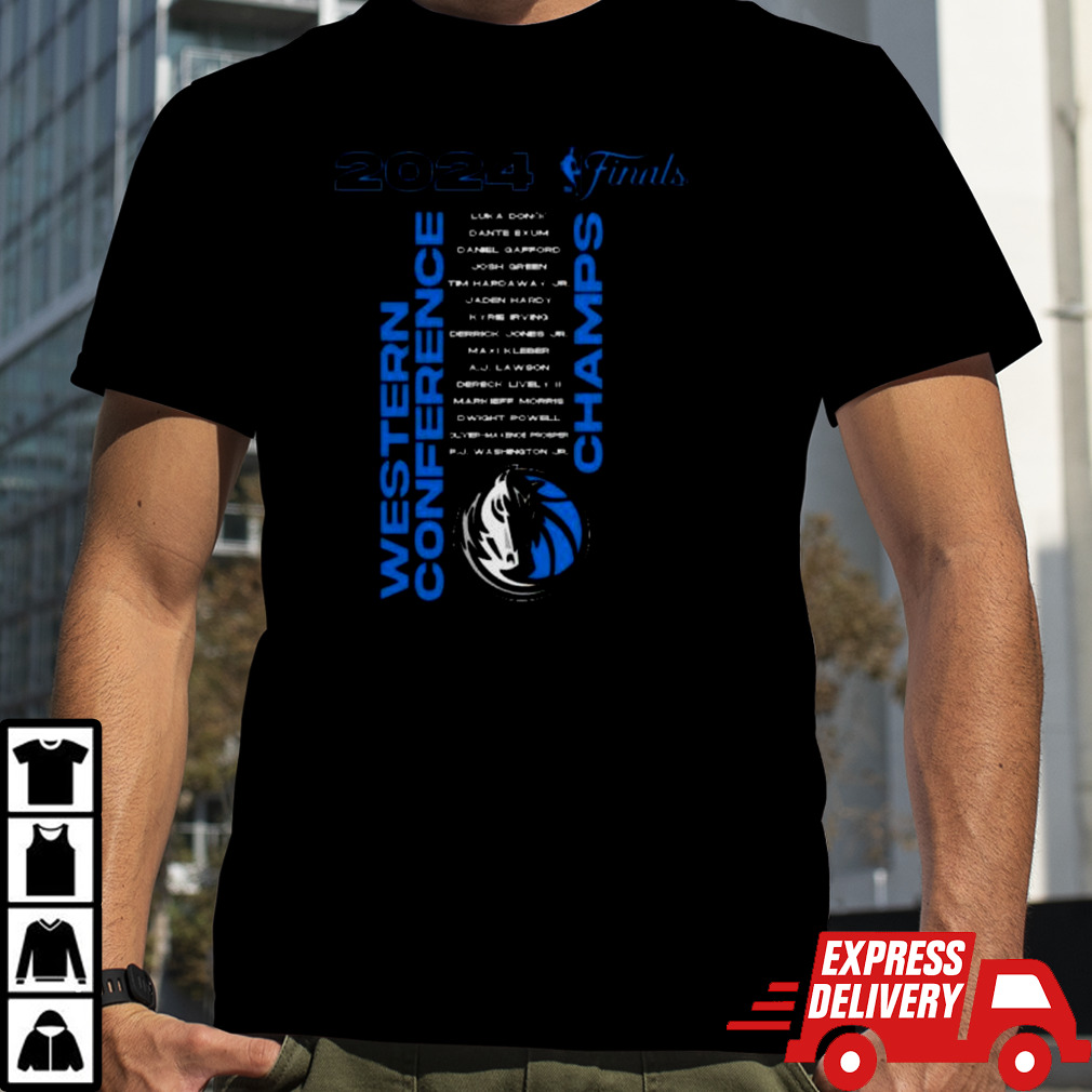 2024 Dallas Mavericks Finals Western Conference Champions shirt