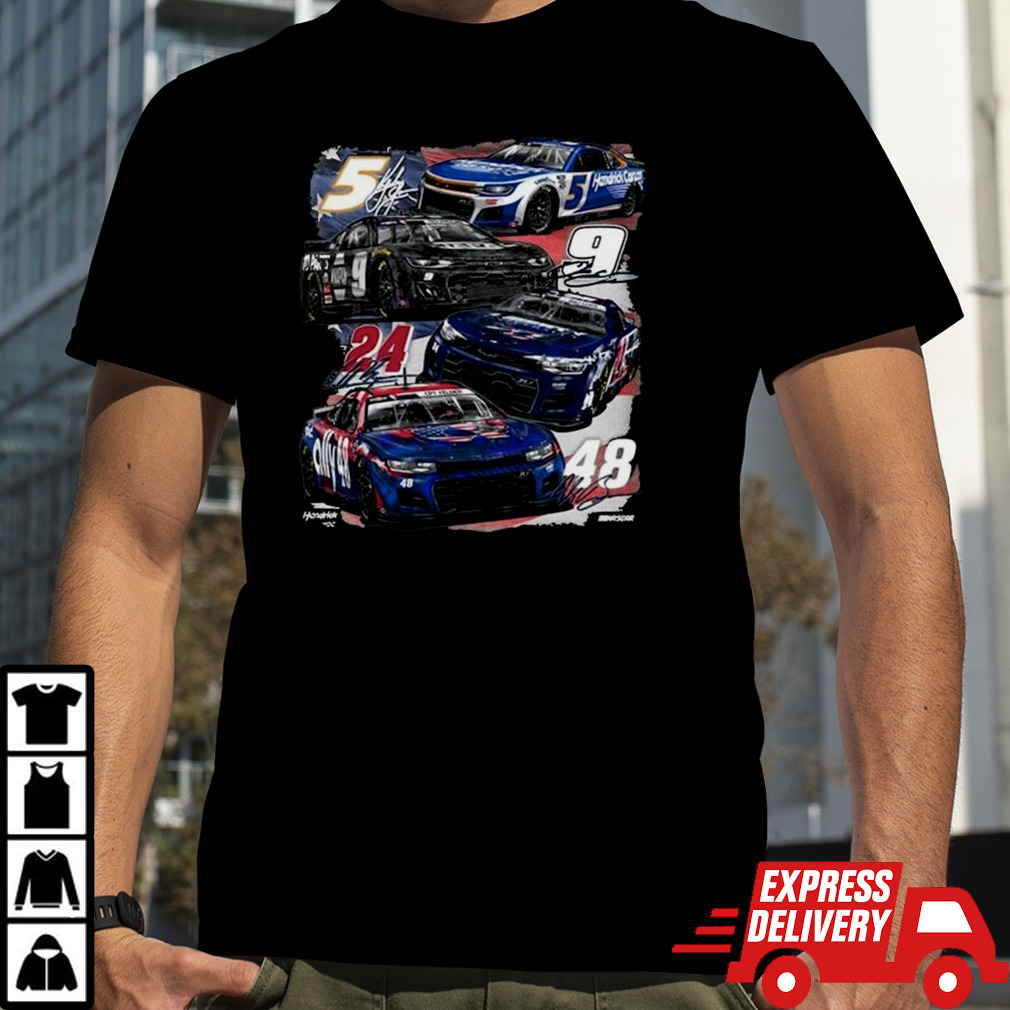 2024 Patriotic 4-Car Hendrick Motorsports T-shirt