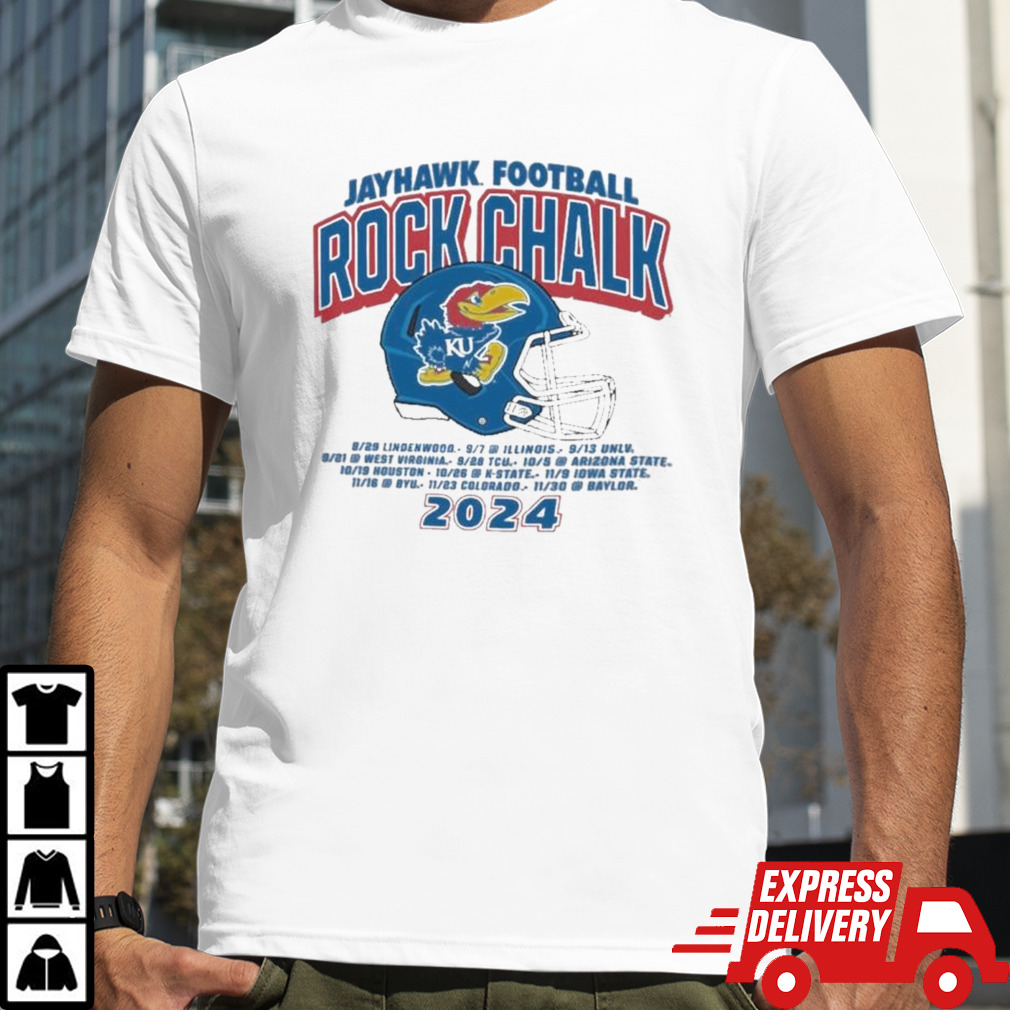 Rock Chalk Kansas Jayhawks Kingdom Football Schedule Shirt